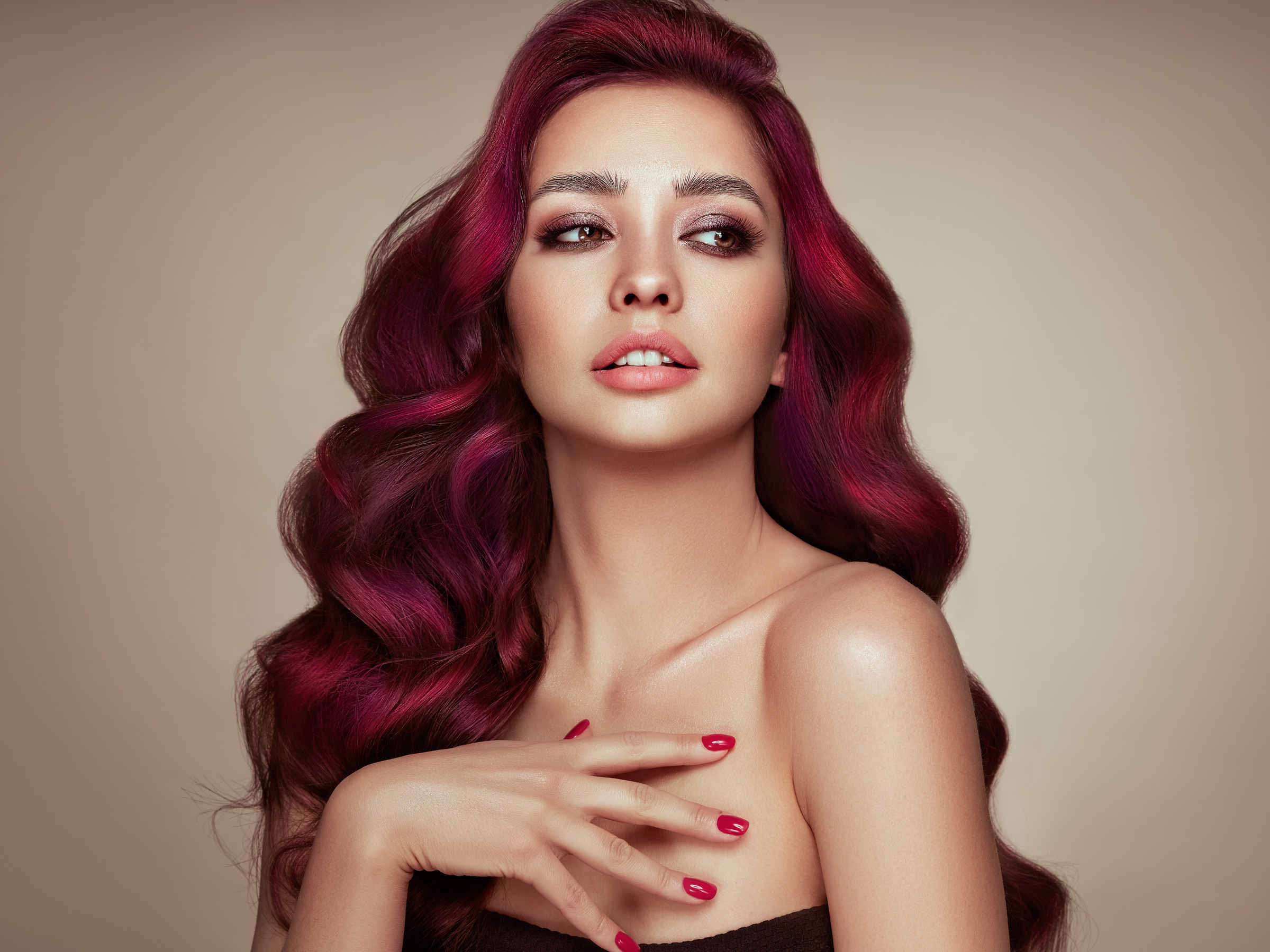 Woman with red hair